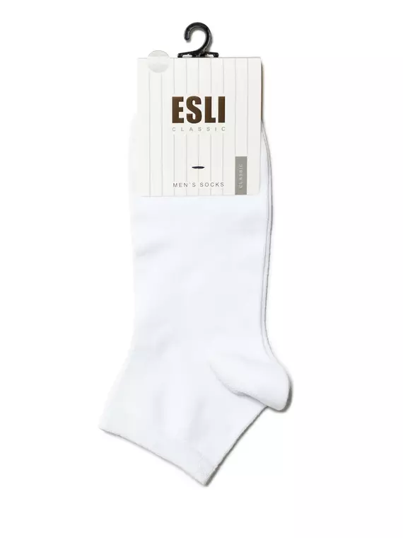 Носки мужские (короткие) esli classic 000 белый, 14С-120СПЕ, 44-45 (29), ESLI,  - 2