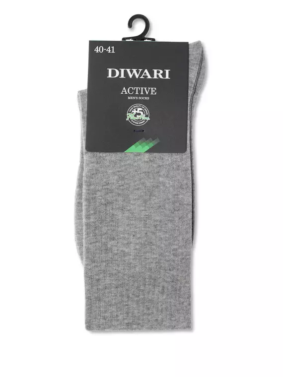 Удлиненные хлопковые мужские носки diwari active 000 серый, 20С-19СП, 40-41 (25), DIWARI,  - 2