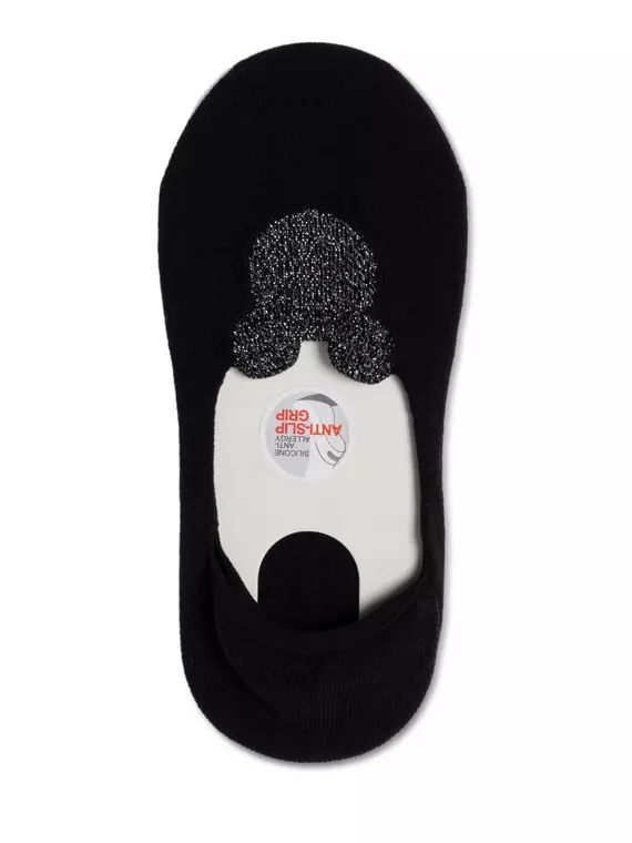 Подследники женские хлопковые с люрексом disney 242 черный, , 38-39 (25), CONTE ELEGANT, - 2