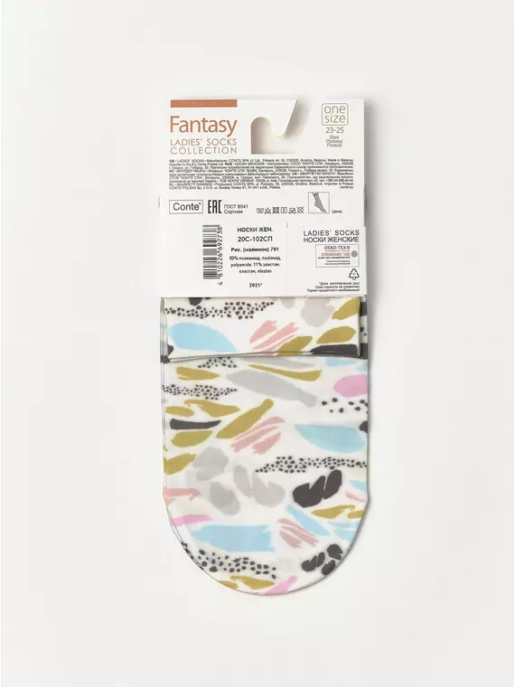 Носки женские conte fantasy с рисунком 761 mix, 20С-102СП, 36-39 (23-25), CONTE ELEGANT,  - 5