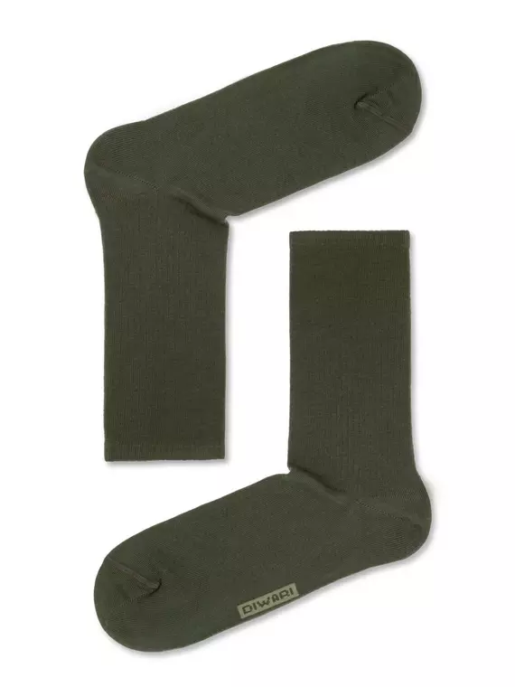 Удлиненные хлопковые мужские носки diwari active 000 хаки, 20С-19СП, 44-45 (29), DIWARI,  - 1