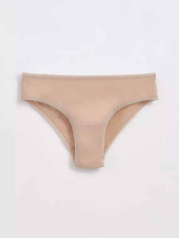 Трусы женские "hipster" basic line lhp 2031 (вешалка) skin, 20С-1093ТСП, 98/M, CONTE ELEGANT,  - 3