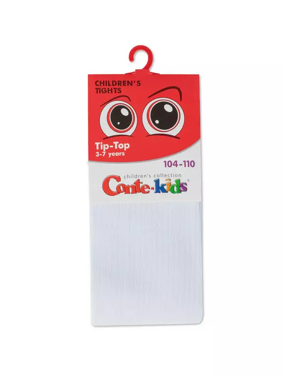 Колготки детские (однотонные) tip-top 566 белый, 4С-02СП, 104-110 (16), CONTE-KIDS,  - 2