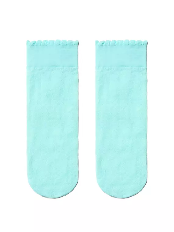 Носки для девочек нарядные conte fiori turquoise, 16С-53СП, 18-20, CONTE ELEGANT,  - 1