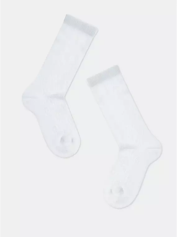 Ажурные детские гольфы miss 055 белый, 20С-205СП, 16, CONTE-KIDS,  - 2