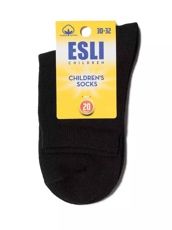 Носки детские (однотонные) esli 000 черный, 19С-142СПЕ, 16, ESLI,  - 2