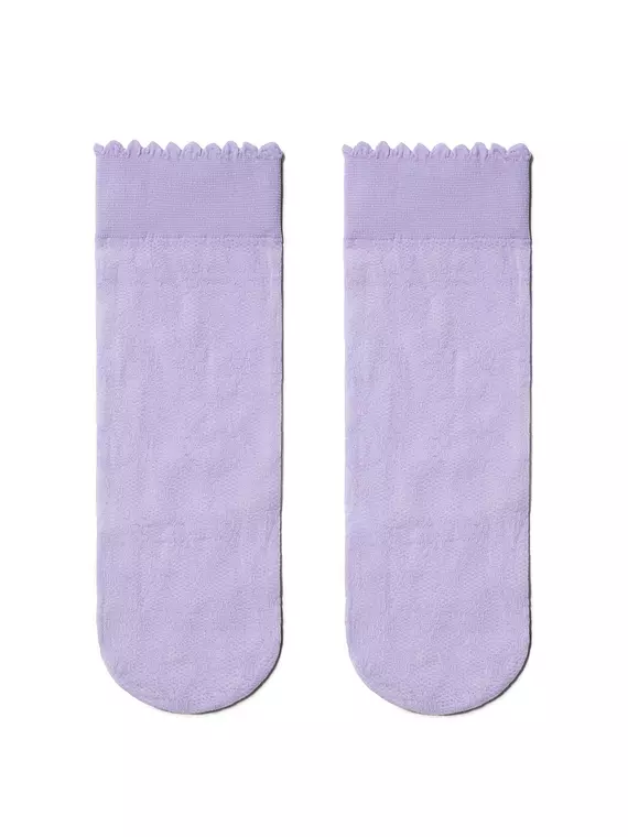 Носки для девочек нарядные conte fiori violet, 16С-53СП, 22-24, CONTE ELEGANT,  - 1
