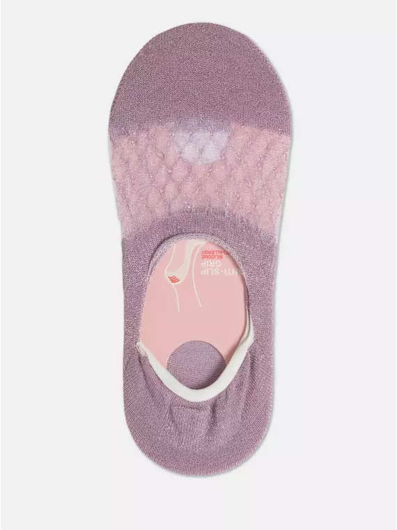 Подследники женские из вискозы с люрексом 236 светло-сиреневый, 21С-15СП, 38-39 (25), CONTE ELEGANT,  - 2