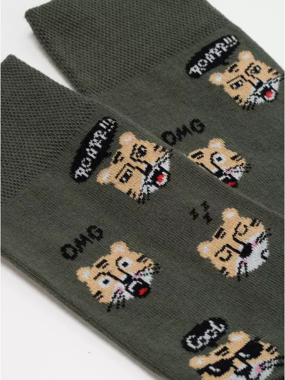 Носки мужские diwari happy 657 хаки, 17С-151СП, 40-41 (25), DIWARI,  - 2