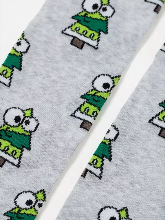 Детские новогодние колготки conte-kids new year 620 светло-серый, 21С-31СП, 104-110 (16), CONTE-KIDS,  - 4