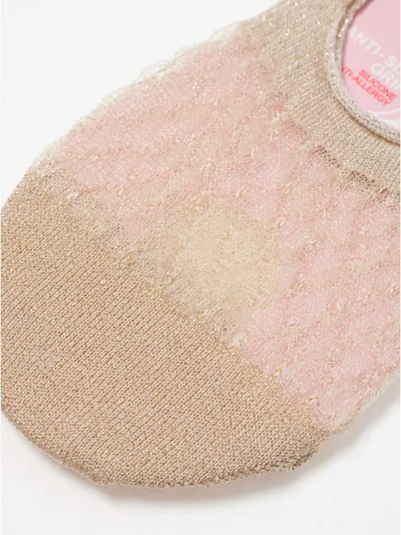 Подследники женские из вискозы с люрексом 236 кремовый, 21С-15СП, 36-37 (23), CONTE ELEGANT,  - 3