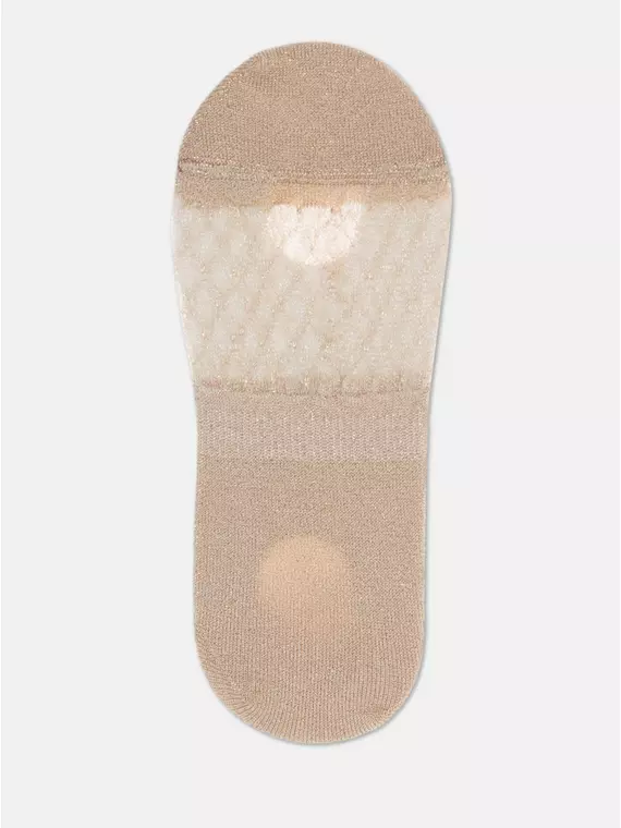 Подследники женские из вискозы с люрексом 236 кремовый, 21С-15СП, 36-37 (23), CONTE ELEGANT,  - 4