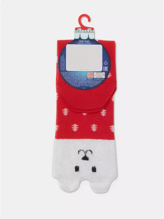 Женские новогодние носки conte new year 909 красный, 21С-76СП, 36-39 (23-25), CONTE ELEGANT,  - 6