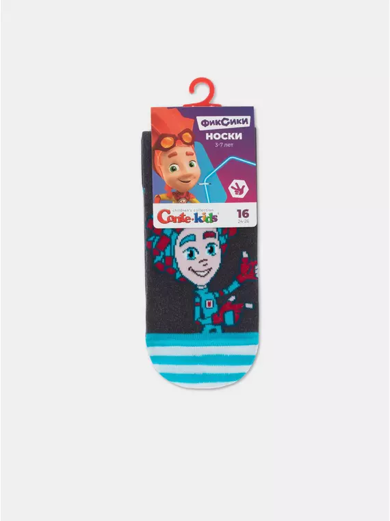 Носки детские фиксики 913 темно-серый, 22С-23СП, 18, CONTE-KIDS,  - 4
