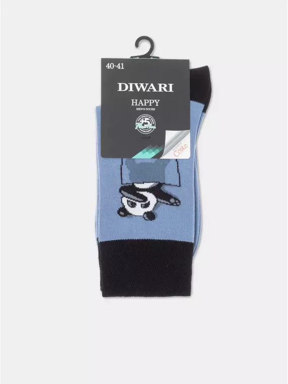 Носки мужские diwari happy 163 светлый джинс, 17С-151СП, 40-41 (25), DIWARI,  - 3