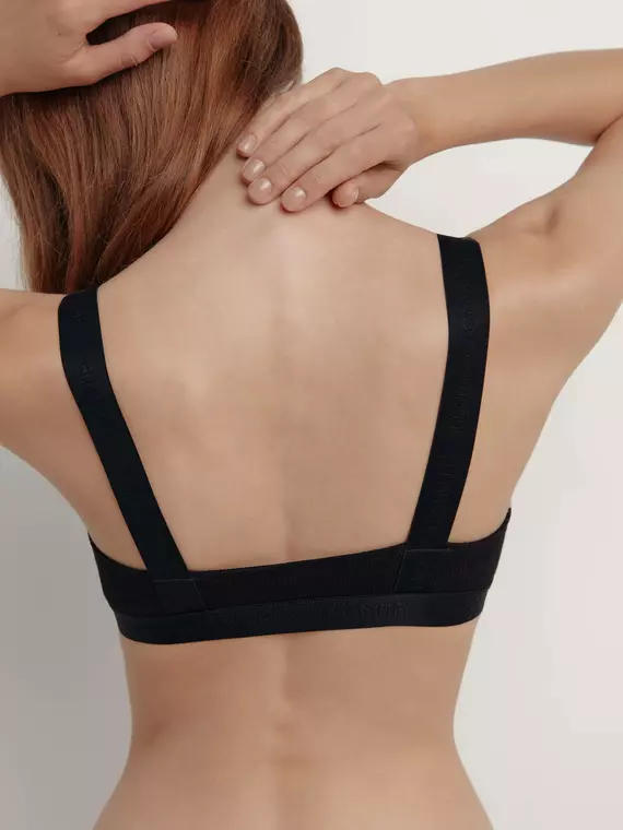 Бюстье в рубчик с v-образной линией декольте tie dye rib lbe 2208 black, 22С-2183ТСП, 170-84/XS, CONTE ELEGANT,  - 6