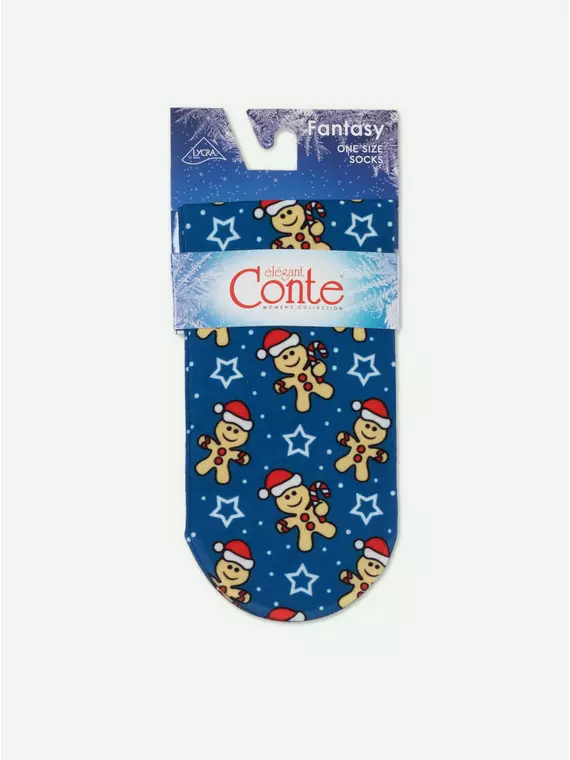 Носки женские с новогодними рисунками conte fantasy 70 127, 17С-34СП, 36-39 (23-25), CONTE ELEGANT,  - 5