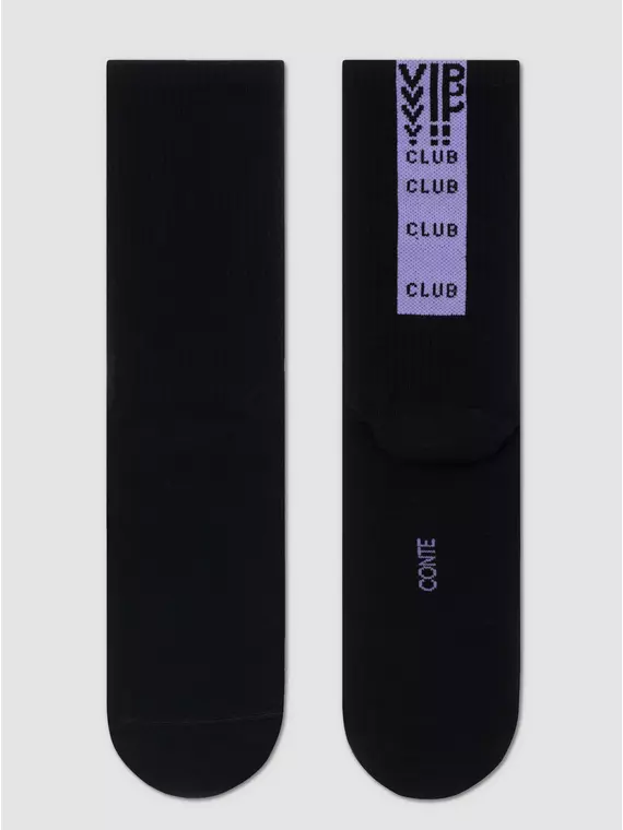 Носки женские (удлиненные) active 433 черный-сиреневый, 20С-20СП, 36-37 (23), CONTE ELEGANT,  - 5