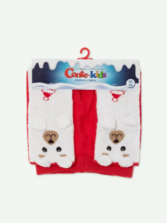 Колготки детские new year 622 красный, 21С-31/2СП, 92-98 (14), CONTE-KIDS,  - 4
