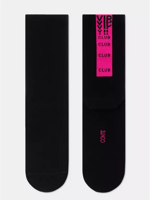 Носки женские (удлиненные) conte active 433 черный-розовый, 20С-20СП, 40-41 (27), CONTE ELEGANT,  - 4