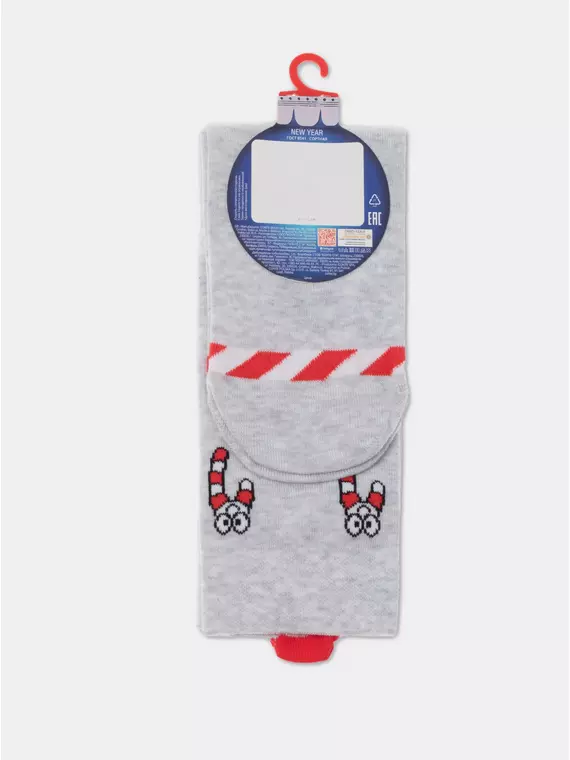 Мужские новогодние носки diwari new year 907 светло-серый, 21С-71СП, 42-45 (27-29), DIWARI,  - 4