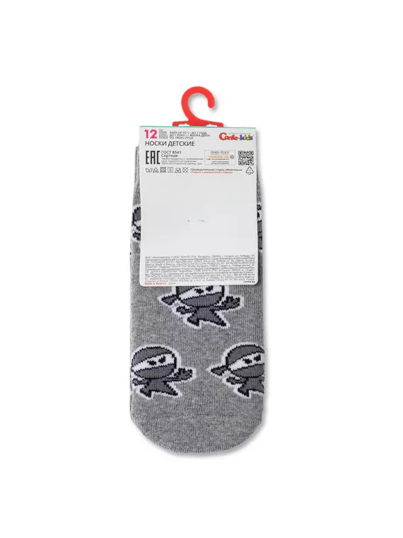 Носки детские махровые sof-tiki "ninja" 601 серый, 21С-13/1СП, 12, CONTE-KIDS,  - 3