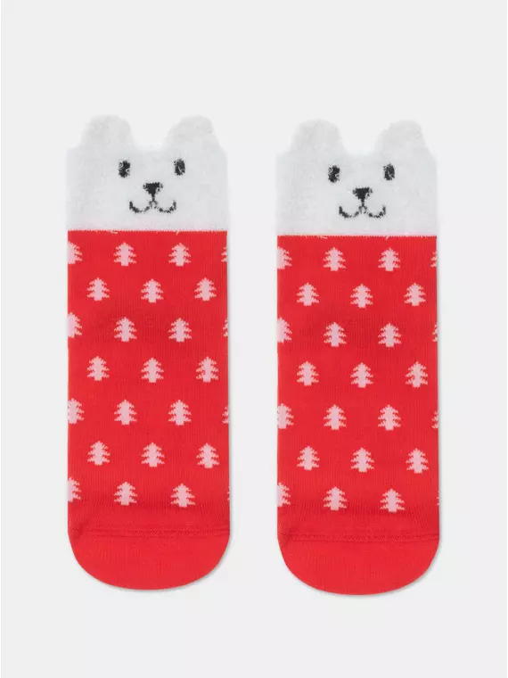 Детские новогодние носки new year 909 красный, 21С-67СП, 20-22, CONTE-KIDS,  - 1