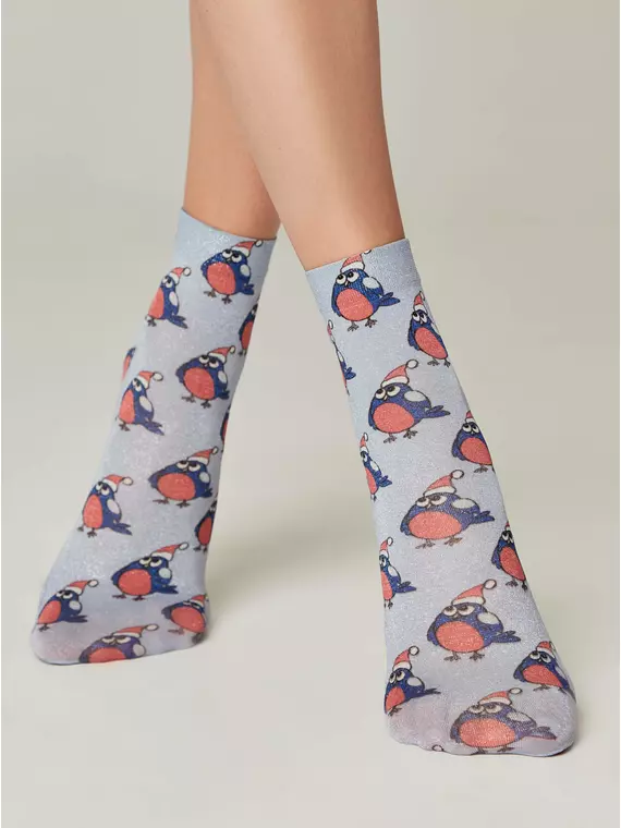 Женские новогодние носки fantasy new year 612 mix, 21С-151/1СП, 36-39 (23-25), CONTE ELEGANT,  - 1