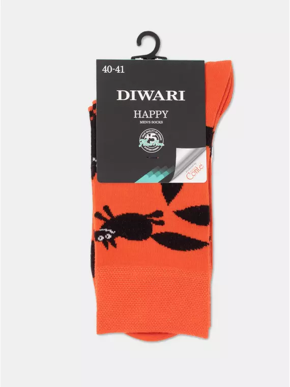 Носки мужские diwari happy 166 мандариновый, 17С-151СП, 44-45 (29), DIWARI,  - 4