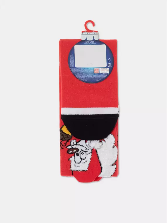 Женские новогодние носки conte new year 911 красный, 22С-26СП, 36-39 (23-25), CONTE ELEGANT,  - 6