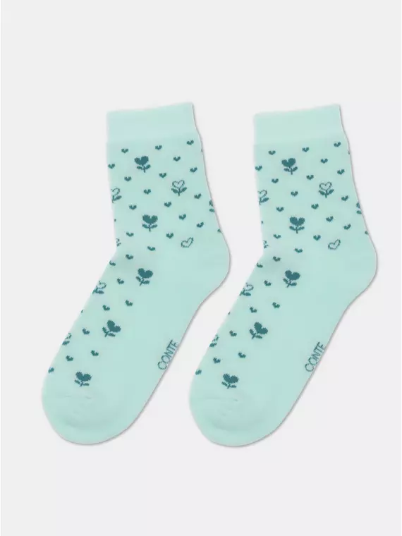 Носки женские comfort (махровые) 434 бледно-бирюзовый, 7С-47СП, 38-39 (25), CONTE ELEGANT,  - 3