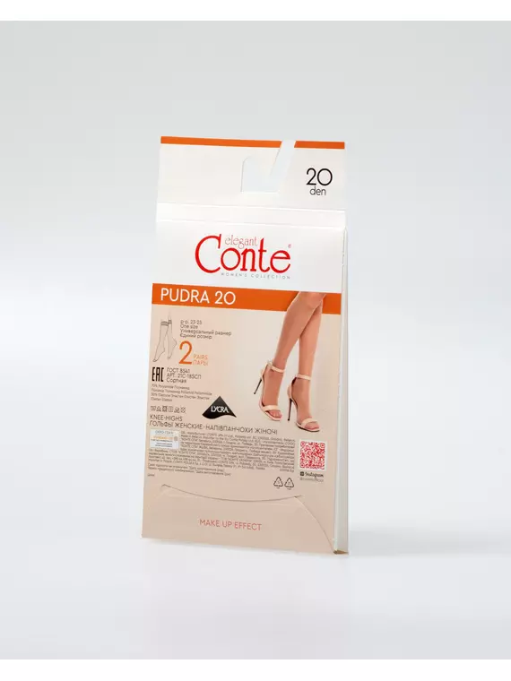 Гольфы женские conte pudra (2 пары), 21С-185СП, 36-39, CONTE ELEGANT,  - 2