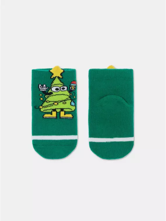 Детские новогодние носки (махровые) new year 910, 21С-62СП, 13-14, CONTE-KIDS,  - 2