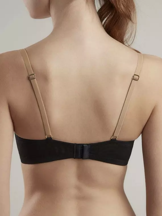 Бюстгальтер без каркасов satin tb7174 карамель с черным, 21С-0052КСП, 70C, CONTE ELEGANT,  - 2