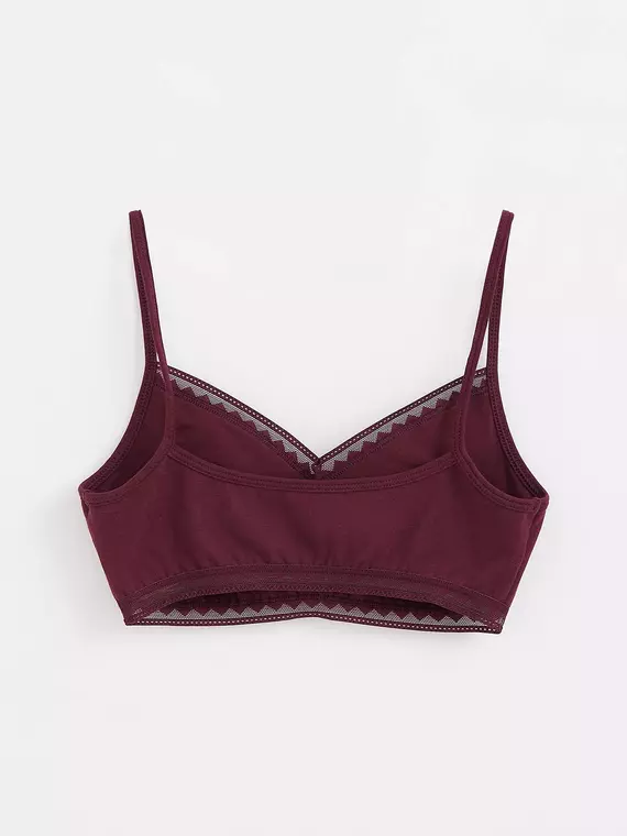 Бюстье из премиального хлопка classic basic lbe 1345 bordo, 20С-1327ТСП, 170-84/XS, CONTE ELEGANT,  - 6