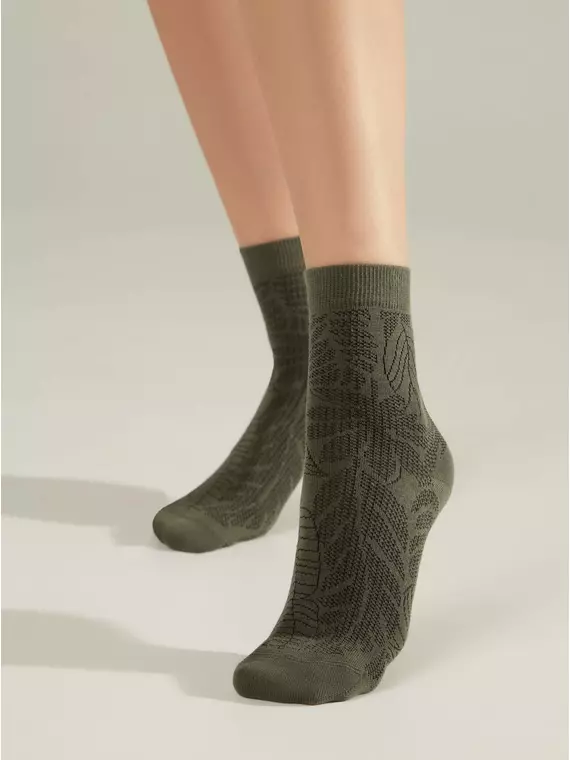 Носки женские хлопковые classic 530 хаки, 15С-15СП, 38-39 (25), CONTE ELEGANT,  - 2