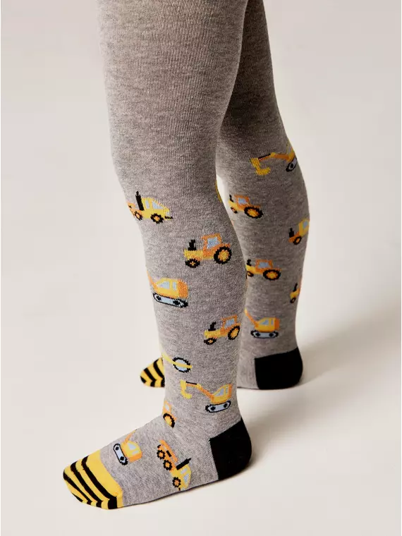 Колготки детские conte-kids tip-top 636 серый, 4С-02СП, 104-110 (16), CONTE-KIDS,  - 2