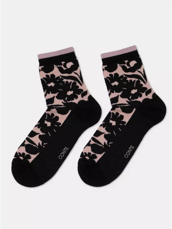 Носки женские хлопковые conte classic 441 пепельно-розовый, 7С-22СП, 36-37 (23), CONTE ELEGANT,  - 3