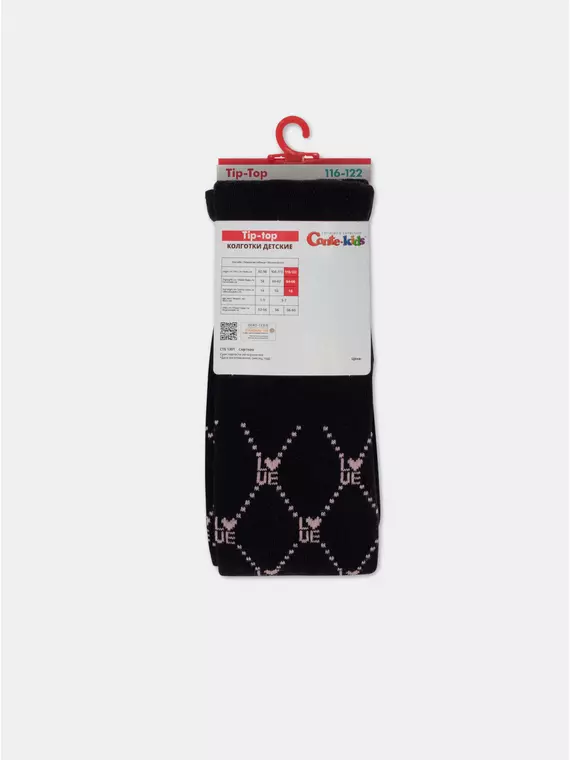 Колготки детские tip-top 634 черный, 4С-04СП, 128-134 (20), CONTE-KIDS,  - 4