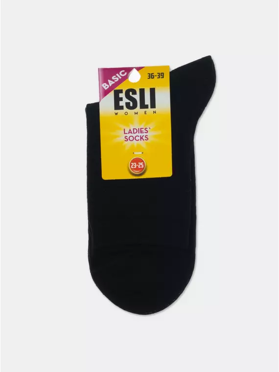 Носки женские esli basic 18с-7/2спе 000 черный, 18С-7/2СПЕ, 36-39 (23-25), ESLI,  - 4