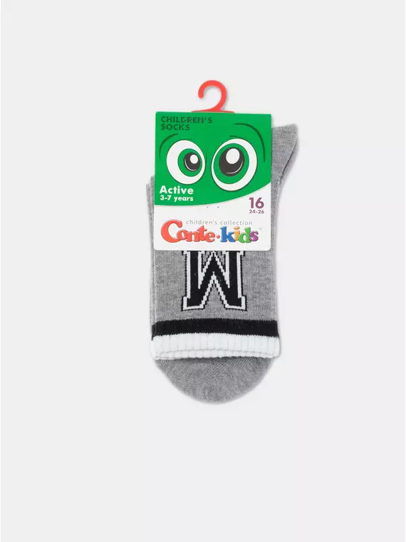 Удлиненные детские носки active 925 серый, 20С-167СП, 18, CONTE-KIDS,  - 3