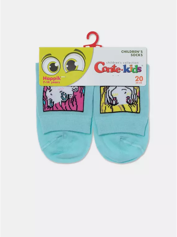 Носки детские "веселые ножки" 941 бледно-бирюзовый, 17С-10СП, 20, CONTE-KIDS,  - 5