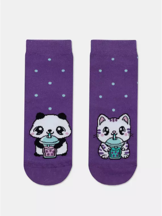 Носки детские "веселые ножки" 942 фиолетовый, 17С-10СП, 18, CONTE-KIDS,  - 1