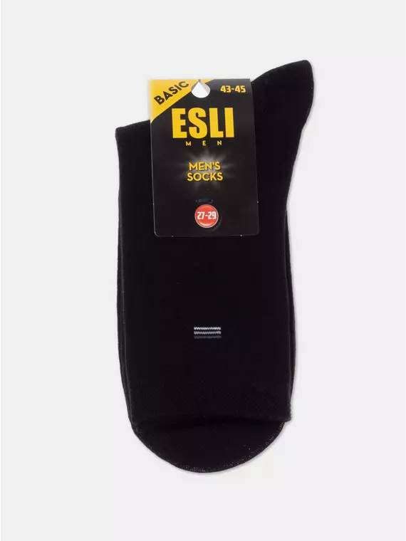 Носки мужские esli basic 158 черный, 21С-192СПЕ, 43-45 (27-29), ESLI,  - 3