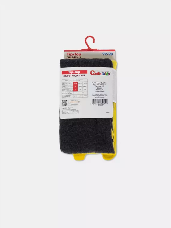 Колготки детские conte-kids tip-top (мордашки) 572 желтый, 17С-60СП, 92-98 (14), CONTE-KIDS,  - 6