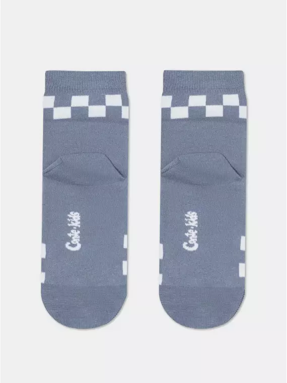 Хлопковые детские носки "веселые ножки" 938 темно-серый, 17С-10СП, 24, CONTE-KIDS,  - 2