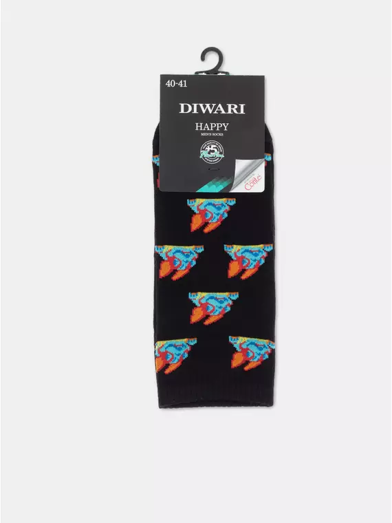 Носки мужские diwari happy (короткие) 171 черный, 22С-32СП, 40-41 (25), DIWARI,  - 3