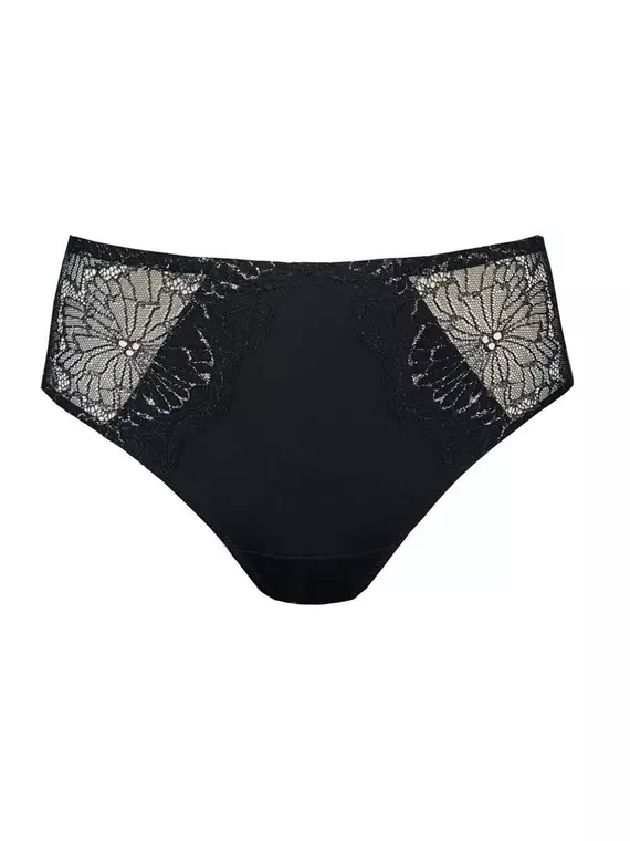 Трусы женские «слип» со средней линией талии satin tp3147 черный, 22С-0033КСП, 106/XL, CONTE ELEGANT,  - 1