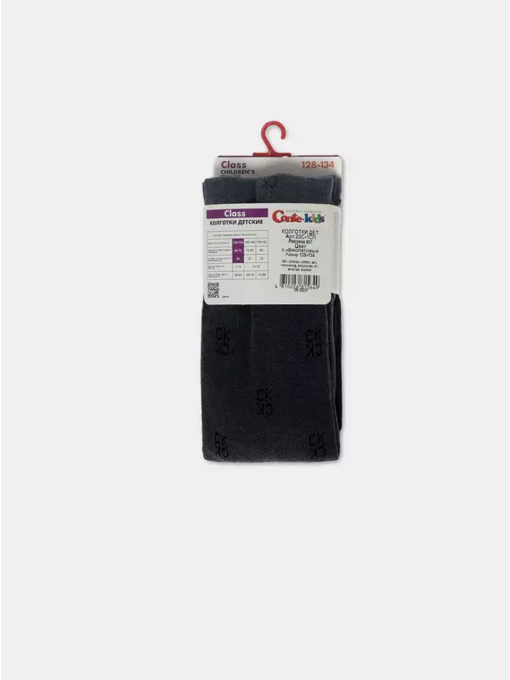 Колготки детские class 657 серо-фиолетовый, 23С-1СП, 128-134 (20), CONTE-KIDS,  - 4