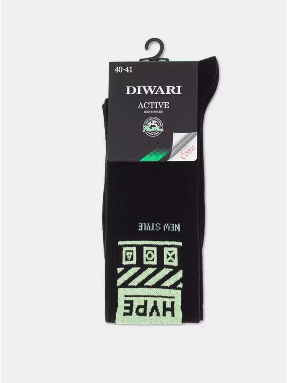 Носки мужские diwari active (светонакопительные) 487 черный, 22С-97СП, 42-43 (27), DIWARI,  - 2